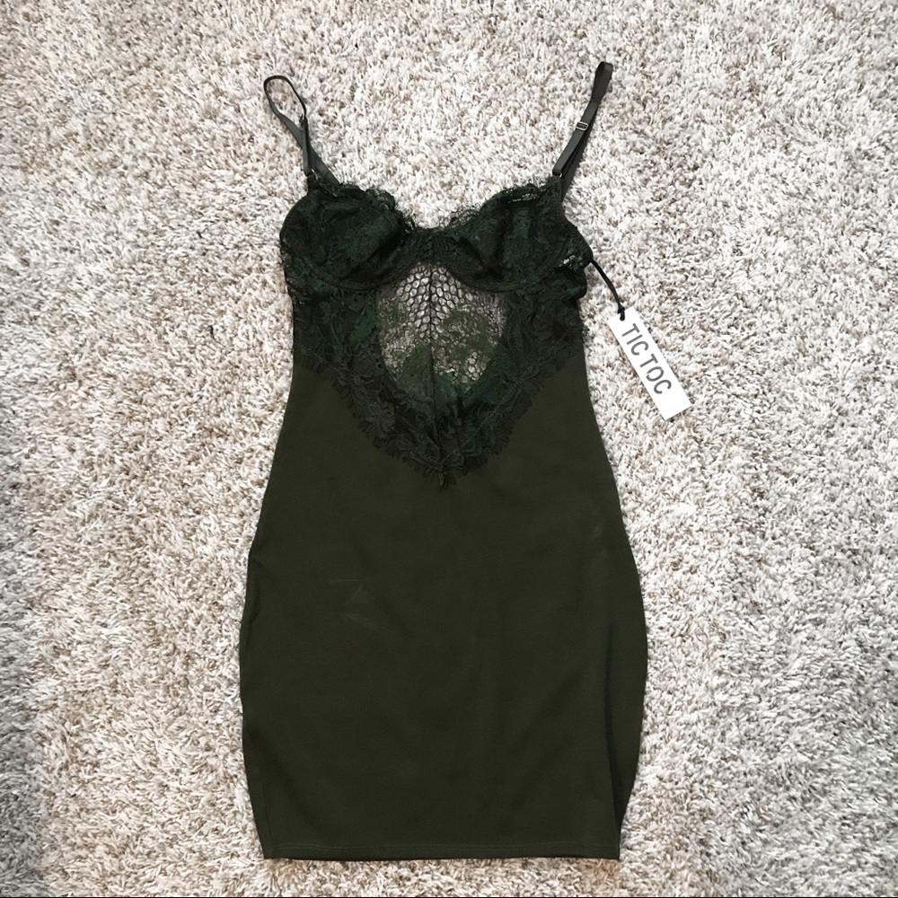 TIC TOC olive green dress